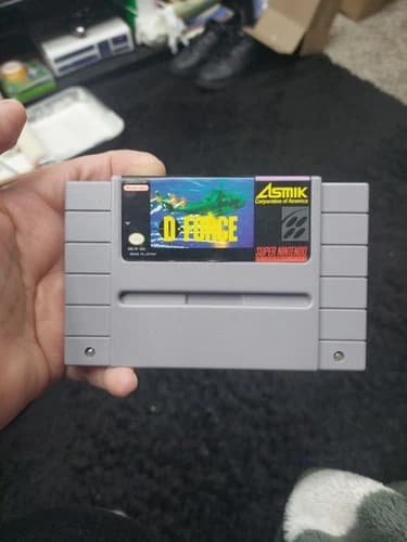 D-Force Super Nintendo Entertainment System 1991 SNES TESTED/WORKS