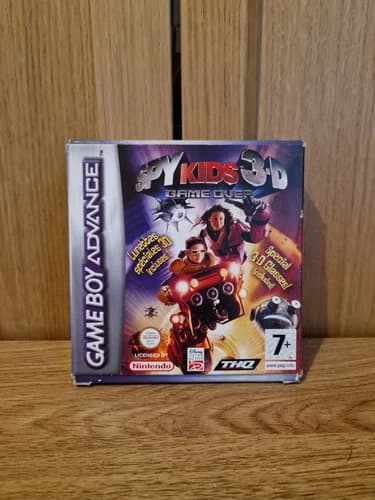 Nintendo Game Boy Advance Spy Kids 3-D Game Over Complete inc 3D Glasses