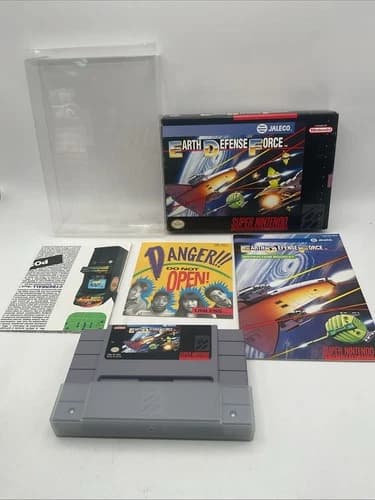 Earth Defense Force for Super Nintendo (SNES) CIB 100%