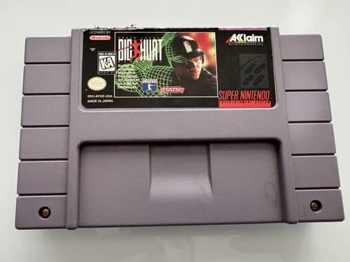Frank Thomas Big Hurt Baseball (Super Nintendo Entertainment System, 1995)
