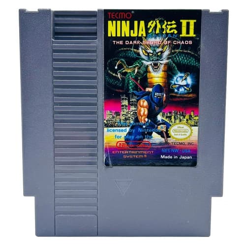 Ninja Gaiden 2: The Dark Sword of Chaos Nintendo NES Authentic Tested Cartridge