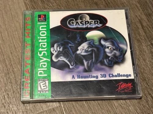 Casper Playstation 1 PS1 Complete CIB w/Reg Card Authentic Good Shape
