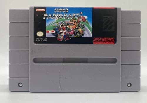 Super Mario Kart - Super Nintendo SNES 1992 Authentic