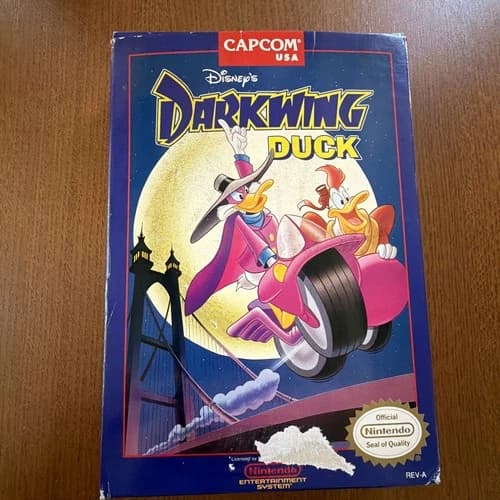 DARKWING DUCK FOR NINTENDO NES WITH BOX AND MANUAL