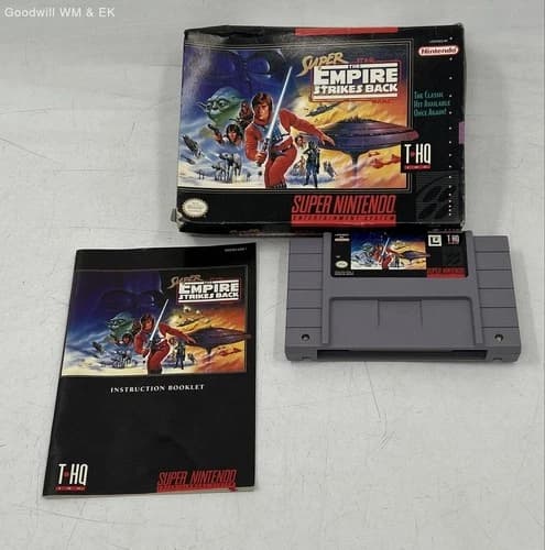 Super Star Wars: The Empire Strikes Back - Nintendo NES (1993), COMPLETE