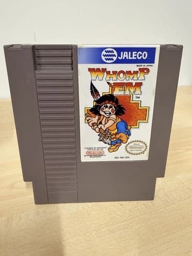 Whomp 'Em (1985) Nintendo NES Tested and Working Authentic Cartridge Only