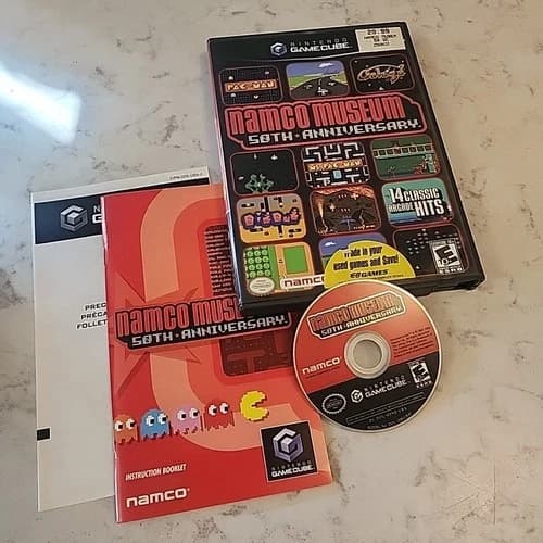 Namco Museum 50th Anniversary (GameCube, 2005) CIB [Tested and Working]