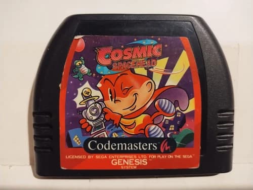 Cosmic Space head Sega Genesis Game Cartridge