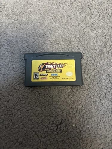 Crazy Taxi Catch A Ride Nintendo Gameboy Advance GBA Sega Tested