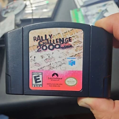 Rally Challenge 2000 for Nintendo 64 with Block Buster Sticker N64