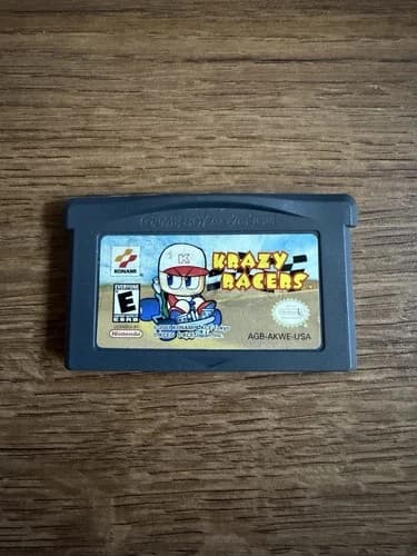 Krazy Racers Nintendo GBA Game Boy Advance Authentic Saves Cleaned Tested Cart
