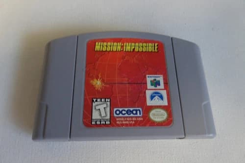 Nintendo N64 Mission Impossible Game Cartridge Tested Working Genuine Tom Cruise