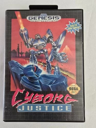 Cyborg Justice (Sega Genesis, 1993) CIB Complete TESTED