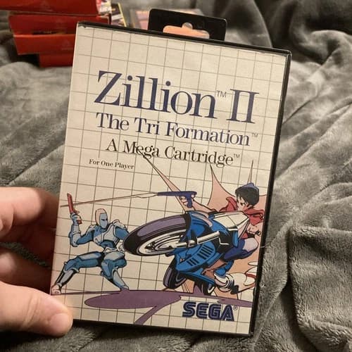 Vintage Zillion II The Tri Formation Sega Master System Game Complete CIB