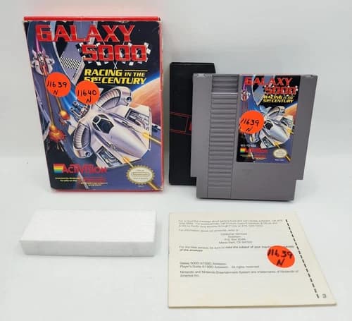 NES Galaxy 5000: Racing in the 51st Century (Nintendo) Complete CIB Sunfaded Box