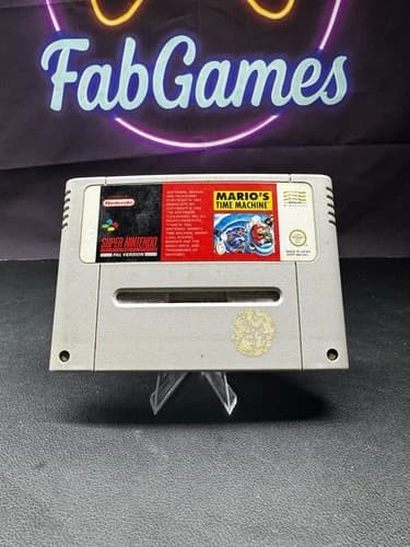 MARIO'S Time Machine SNES Super Nintendo Entertainment System