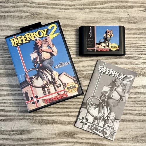 Sega Genesis Paperboy 2 (1992), CIB, Tested Working