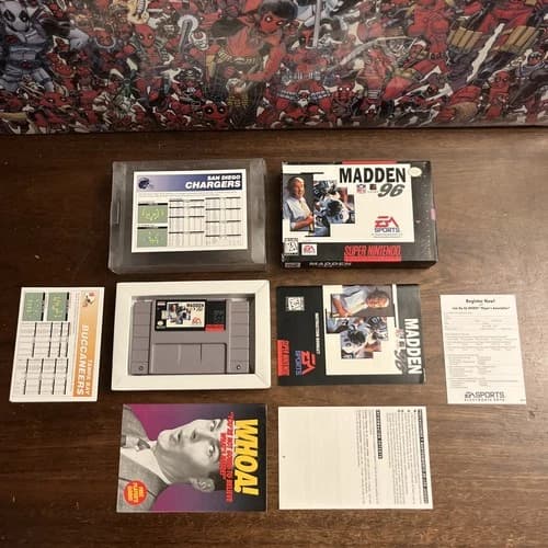 Madden NFL 96 (SNES Super Nintendo) Complete - Tested - Authentic