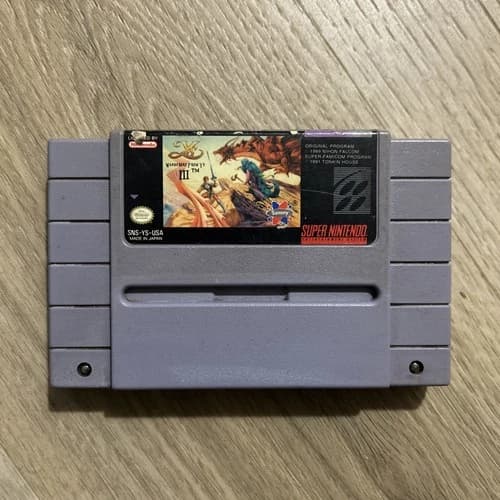 Ys III: Wanderers From Ys (Super Nintendo SNES) Authentic