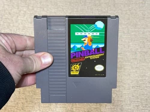 Pinball - Nintendo NES Game Cartridge - Authentic - Tested