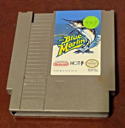 The Blue Marlin - Nintendo NES - Authentic Tested Working