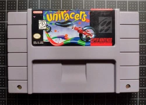 SNES Uniracers Original Video Game Cartridge Nintendo 1992 TESTED