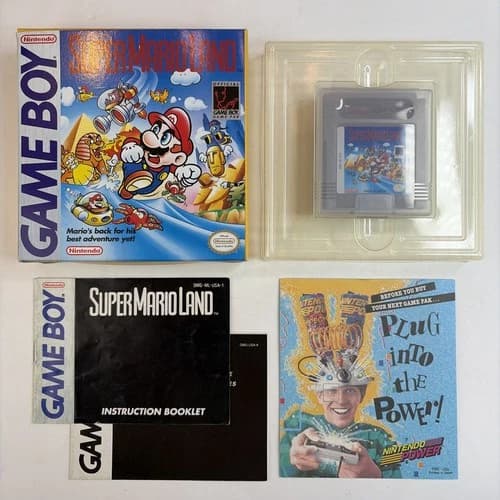 NICE! Super Mario Land Nintendo Game Boy Complete CIB In Box Authentic