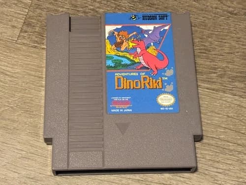 Adventures of Dino-Riki Nintendo Nes Cleaned & Tested Authentic