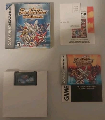 Super Robot Taisen Original Generation Nintendo Gameboy Advance GBA CIB