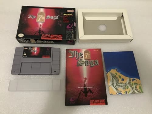 The 7th Saga (Super Nintendo SNES, 1993) - CIB Complete w/ Map