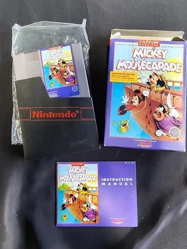 Mickey Mousecapade (Nintendo Entertainment System, 1988) CIB TESTED WORKING