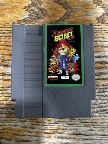 James Bond Jr. Nintendo NES Cleaned & Tested Authentic!