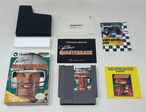 NES Nintendo - John Elway's Quarterback Football - CIB Complete w/ All Inserts