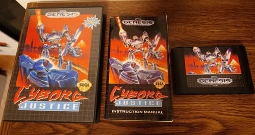 Cyborg Justice COMPLETE CIB (Sega Genesis, 1993) Novotrade Robot Fighting