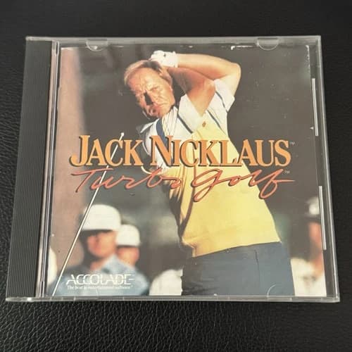 Jack Nicklaus' Turbo Golf (Turbo Grafx 16 tg16) Complete in Case Turbografx