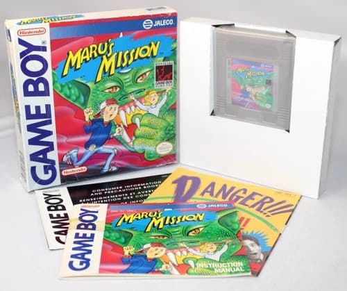Maru's Mission Nintendo Game Boy Complete CIB Authentic! Good Condition! RARE!