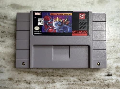 Mighty Morphin Power Rangers The Fighting Edition Super Nintendo SNES - Tested