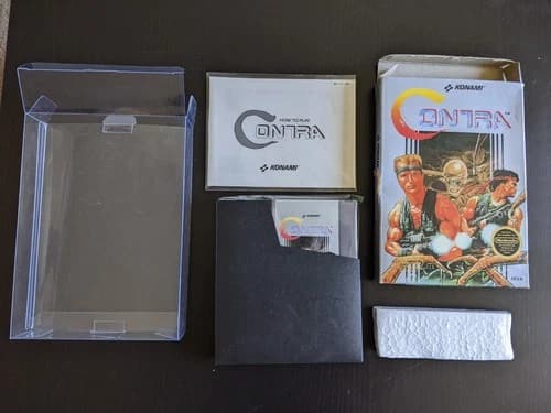 Contra Nintendo NES complete in box CIB 1988 Tested & Working good condition