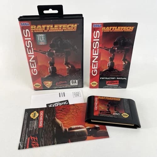 🔥BattleTech: A Game of Armored Combat (Sega Genesis) CIB 100% Complete MINTY!🔥