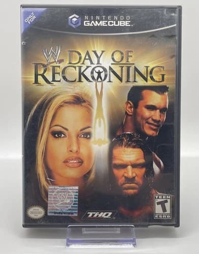 WWE: Day of Reckoning (Nintendo GameCube, 2004) Complete With Manual
