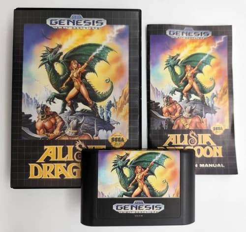 Alisia Dragoon (Sega Genesis, 1992) COMPLETE CIB Authentic Tested & Cleaned!