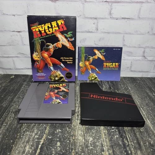 Rygar (Nintendo NES, 1987) Complete (CIB) W/Manual Cleaned & Tested