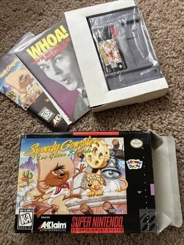 Speedy Gonzales Los Gatos Bandidos SNES Super Nintendo in Plastic since 94