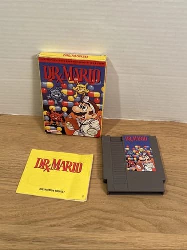 Dr. Mario (Nintendo NES) W/ Box And Manual *Tested And Working
