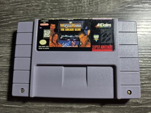 WWF WrestleMania: The Arcade Game (Super Nintendo, 1995) SNES Authentic TESTED