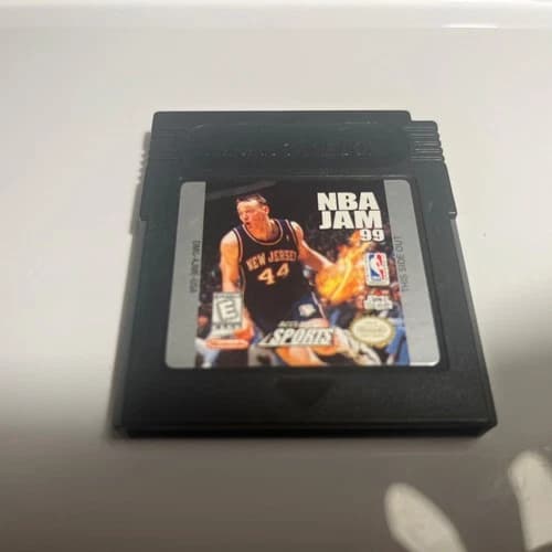 NBA Jam 99 Nintendo Game Boy Color 1999 tested game works but has Dead Battery