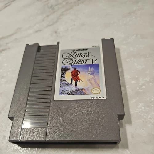 King’s Quest V NES Konami Nintendo Original Cartridge Authentic Game