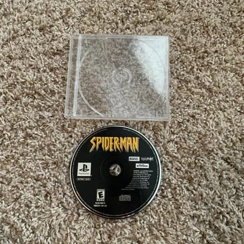 Spider-Man (PlayStation 1 PS1) Black Label Disc ONLY! TESTED Works!!