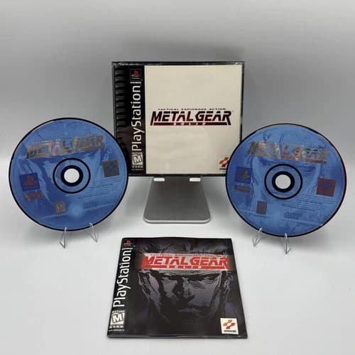 Metal Gear Solid Sony PlayStation 1 PS1 Complete Tested CIB W/ Registration Card