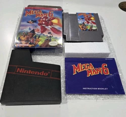 Mega Man 6 Nintendo Entertainment System NES 1994 Capcom Tested CIB Complete Rev